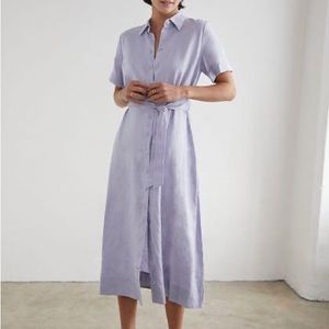 Wilfred Eleta Linen Shirtdress in Lilac